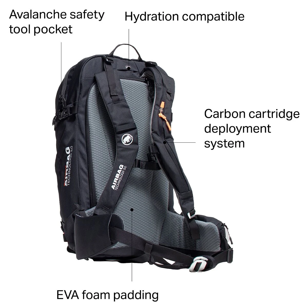 Mammut Airbag Packs & Accessories Pro X 35L Removable Airbag 3.0 4 Mammut Airbag Packs & Accessories Pro X 35L Removable Airbag 3.0 - Image 2