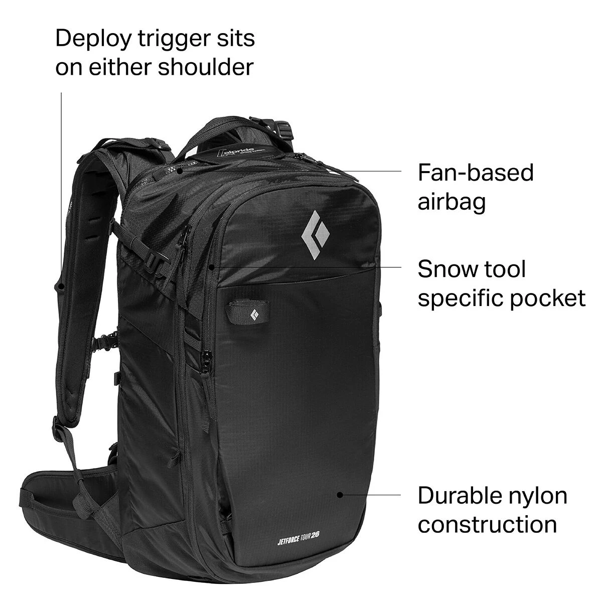 Black Diamond Airbag Packs & Accessories Jetforce Tour 26L Backpack 4 Black Diamond Airbag Packs & Accessories Jetforce Tour 26L Backpack - Image 2