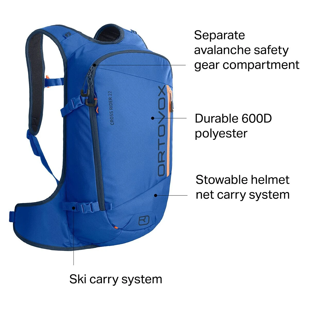 Ortovox Winter Packs Cross Rider 22L Backpack 11 Ortovox Winter Packs Cross Rider 22L Backpack - Image 9