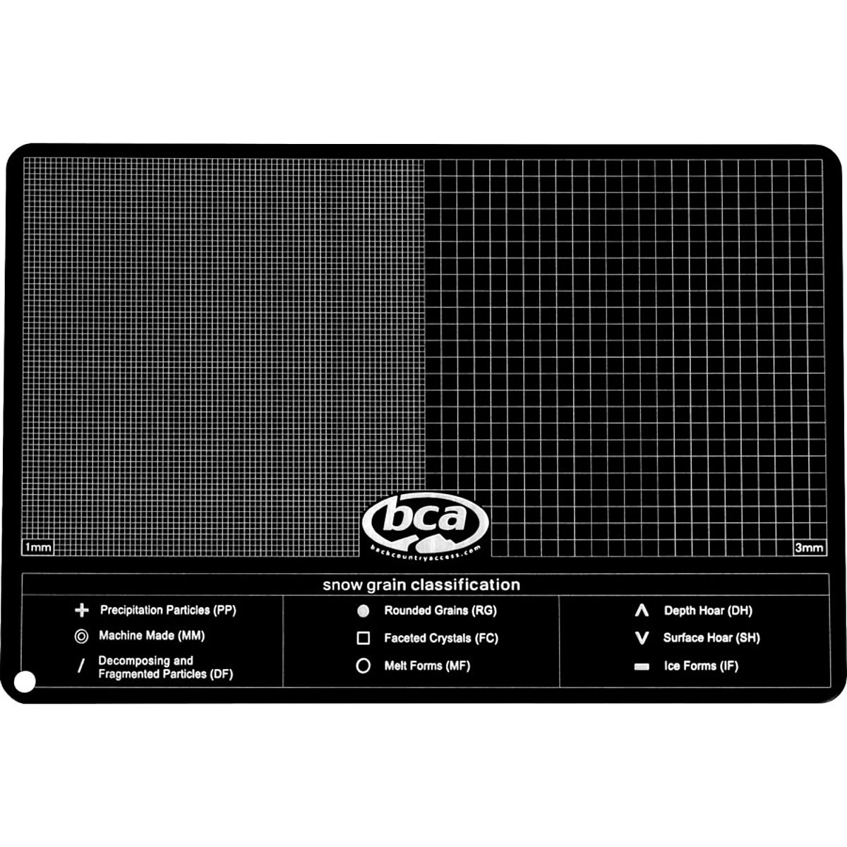 Backcountry Access Snow Study Aluminum Crystal Card 3 Backcountry Access Snow Study Aluminum Crystal Card