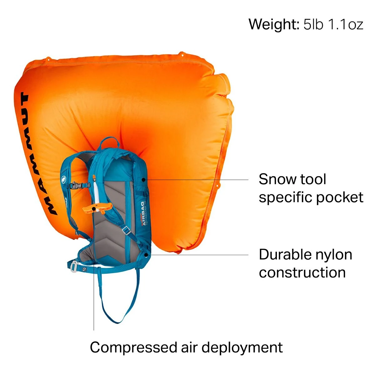 Mammut Airbag Packs & Accessories Flip Removable Airbag 3.0 22L Backpack 14 Mammut Airbag Packs & Accessories Flip Removable Airbag 3.0 22L Backpack - Image 12